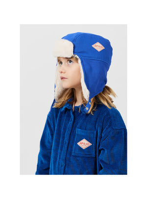 Gary Chapka Twill Fur Baby Hat — COBALT