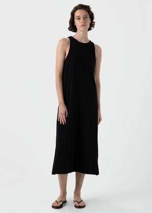 High Neck Dress — BLACK