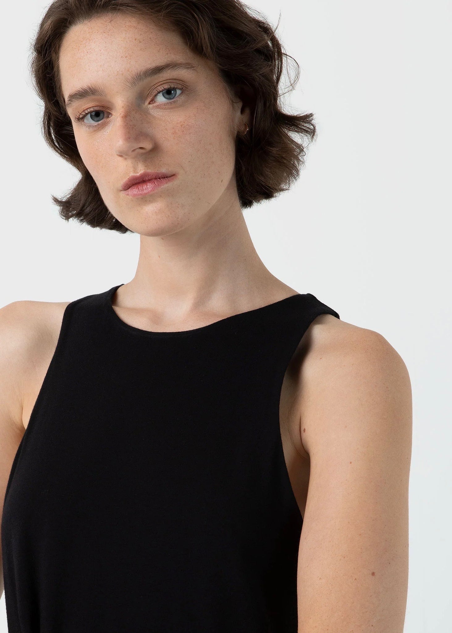 High Neck Dress — BLACK