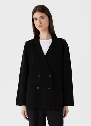 Merino Milano Blazer — BLACK