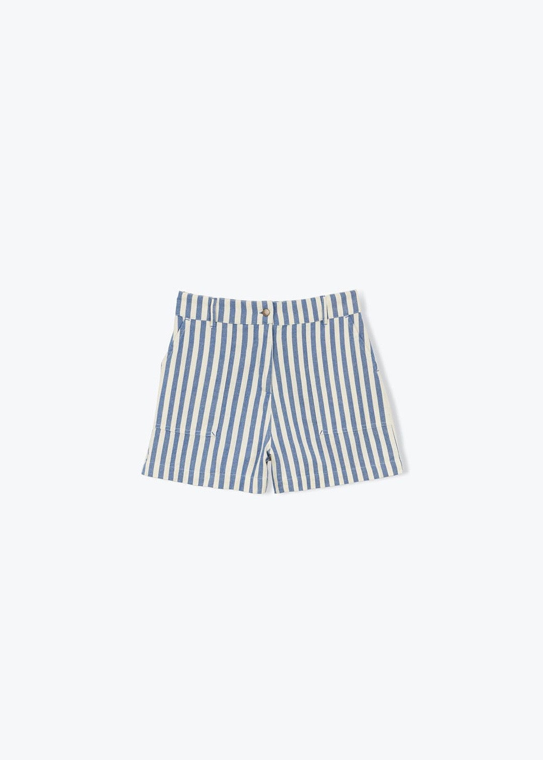 Fauzi Striped Shorts — COBALT