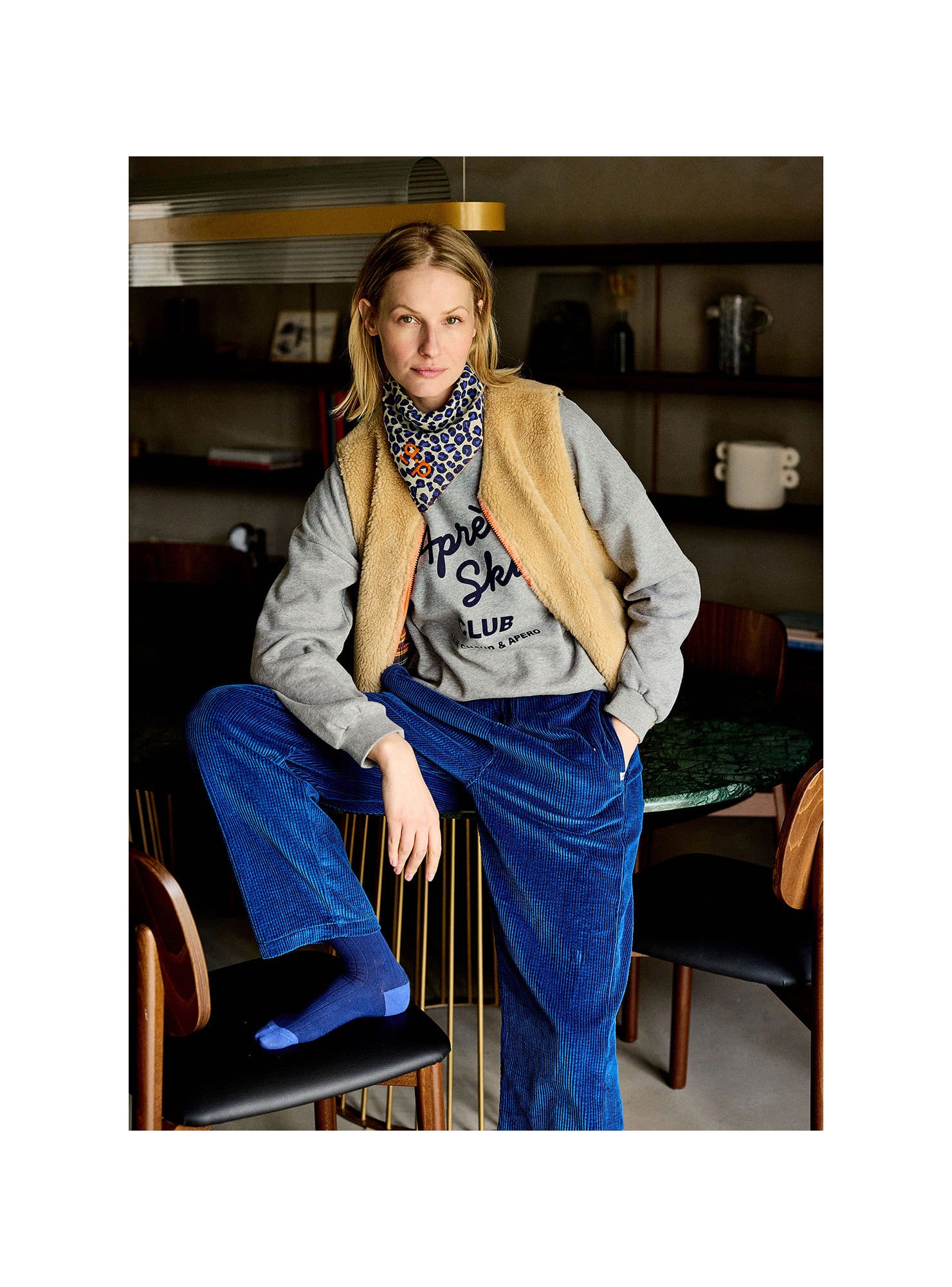 Goizeder Women's Après Ski Sweatshirt BIO — GRIS CHINE