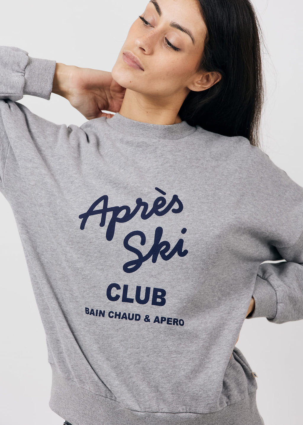 Goizeder Women's Après Ski Sweatshirt BIO — GRIS CHINE