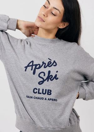 Goizeder Women's Après Ski Sweatshirt BIO — GRIS CHINE