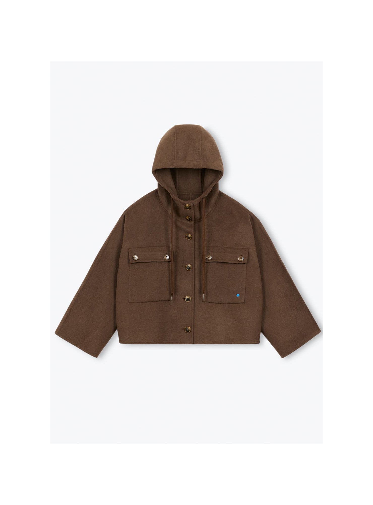 Giacomina Women HOODIE COAT — MARRON GLACE