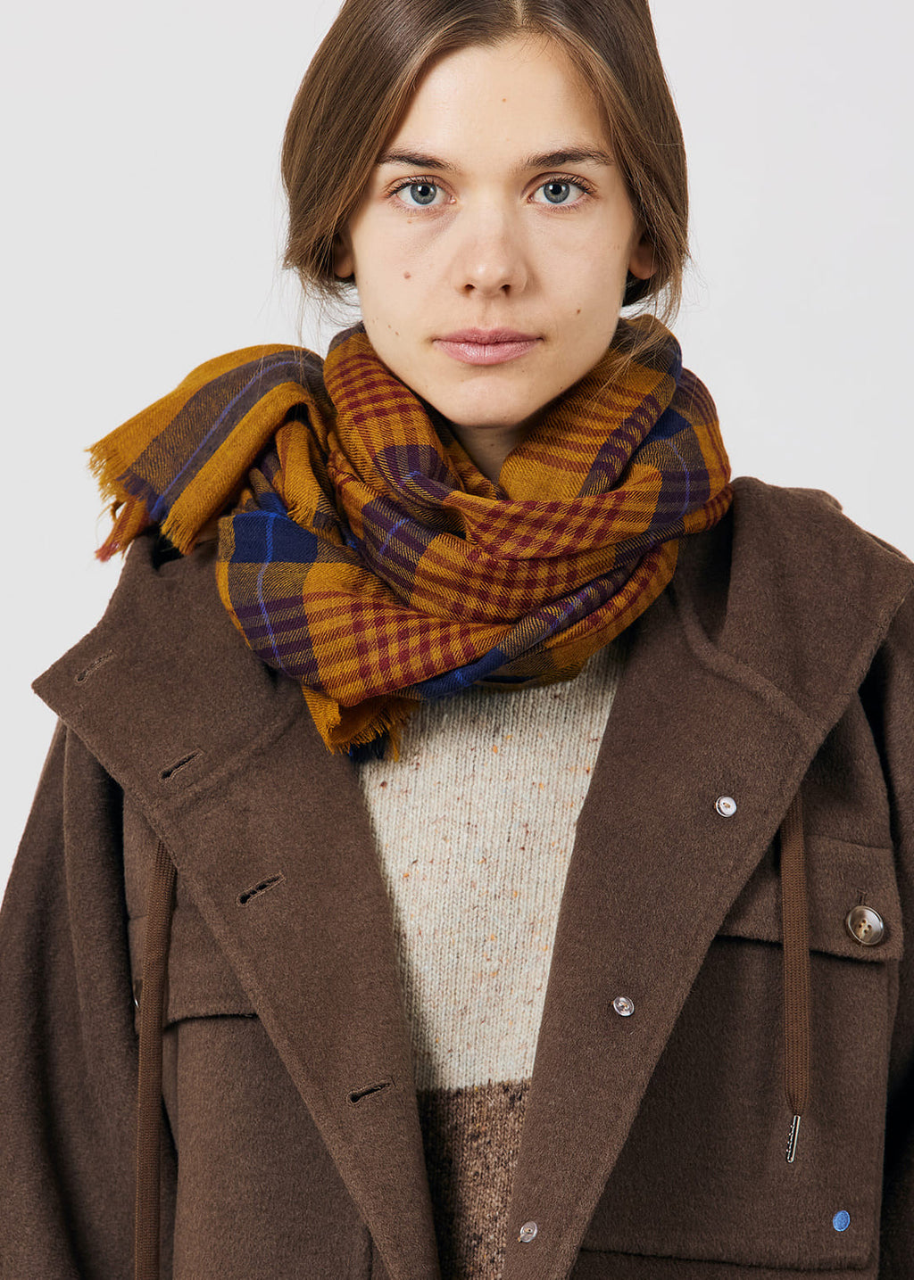 Giacomina Women HOODIE COAT — MARRON GLACE