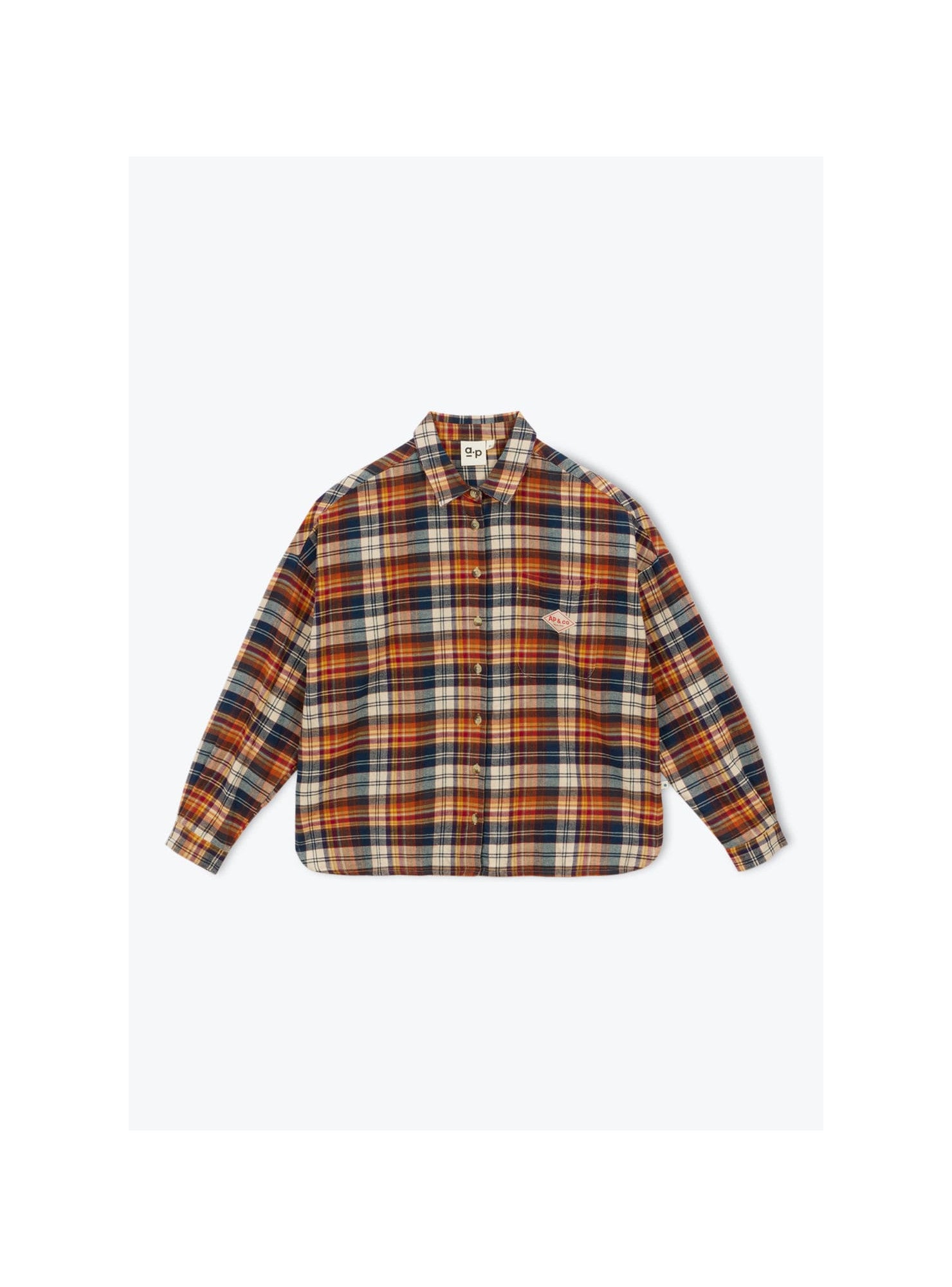 Grete Womens Shirt Tartan — CHATAIGNE MULTI