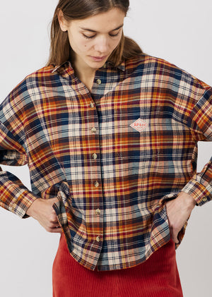 Grete Womens Shirt Tartan — CHATAIGNE MULTI