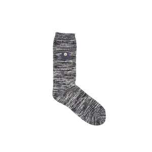 FOLK Melange Sock - BLACK