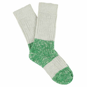 Women Melange Block Socks