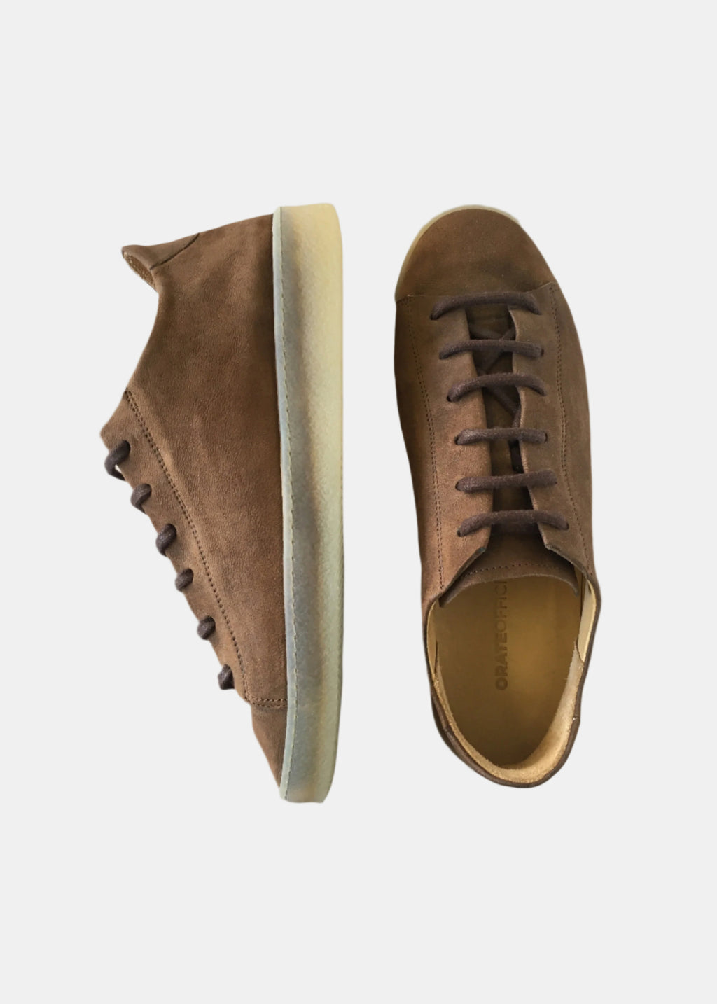 Pedro Leather Low Top Trainer - Brown