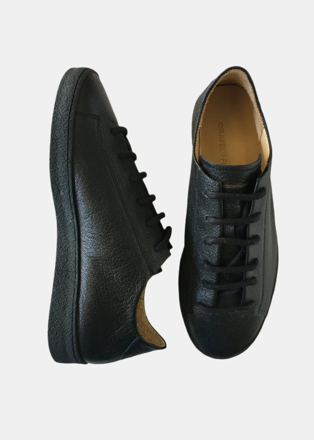 Pedro Leather Low Top Trainer - Black