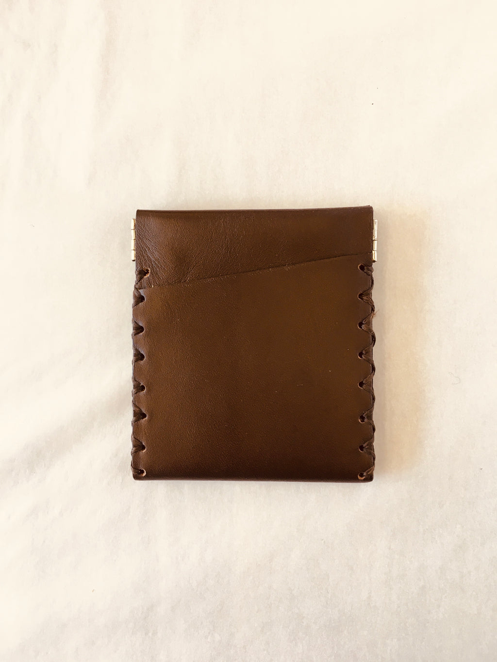 EARLYMADE Handmade Leather Coin Wallet - BROWN