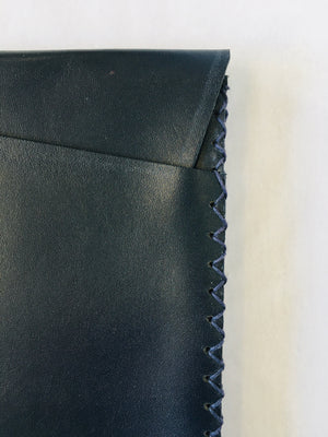 EARLYMADE Handmade Leather Portfolio - BLUE