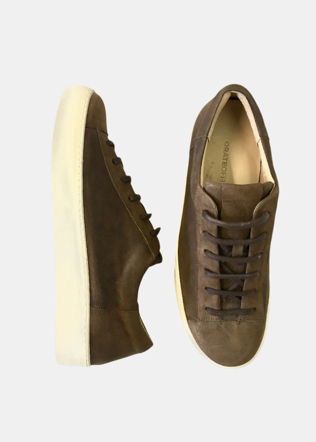 Ezequiel Leather Low Top Trainer - Brown