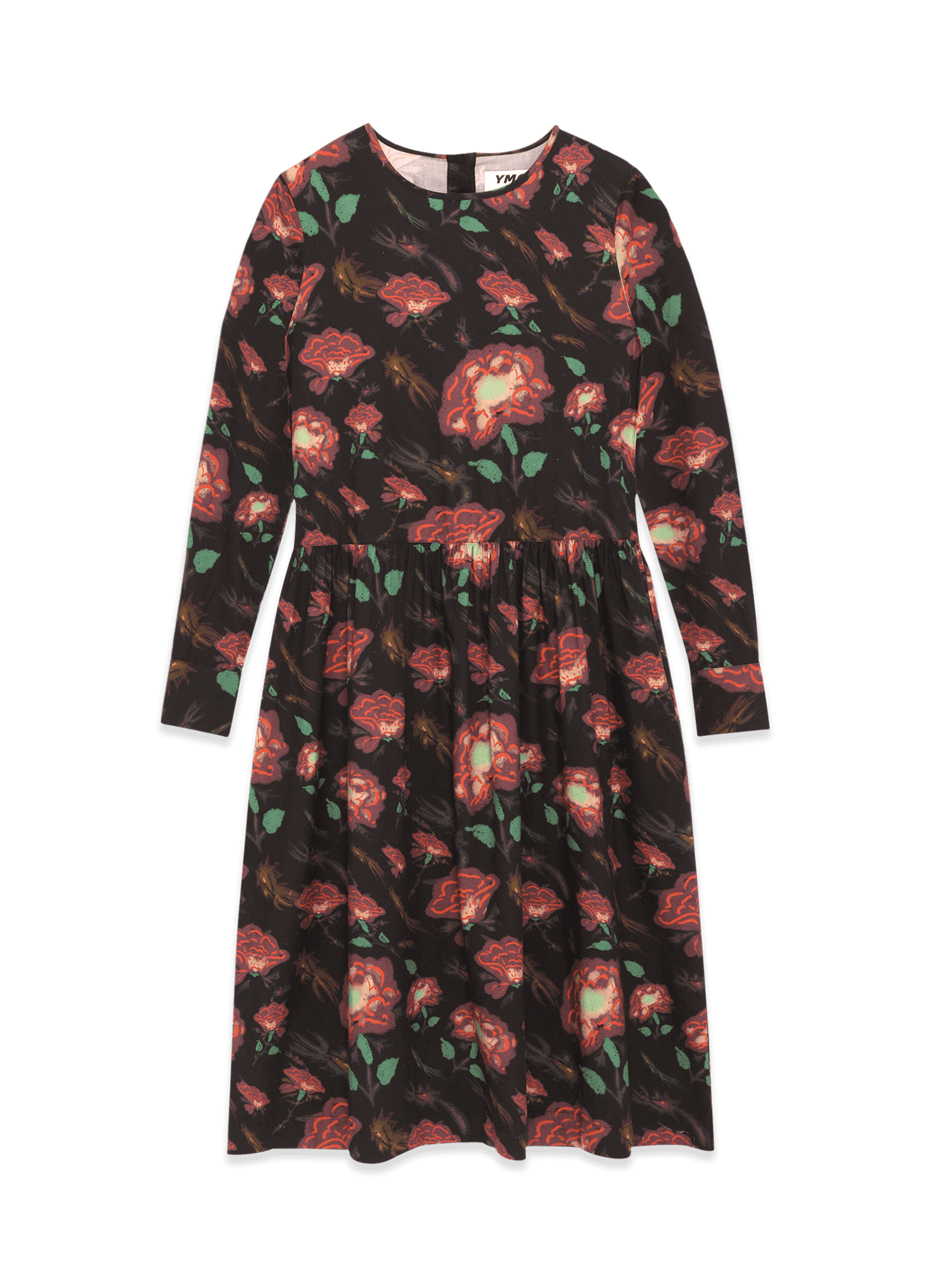 YMC Perhacs Rayon Lyocell Cotton Floral Print Dress — MULTI