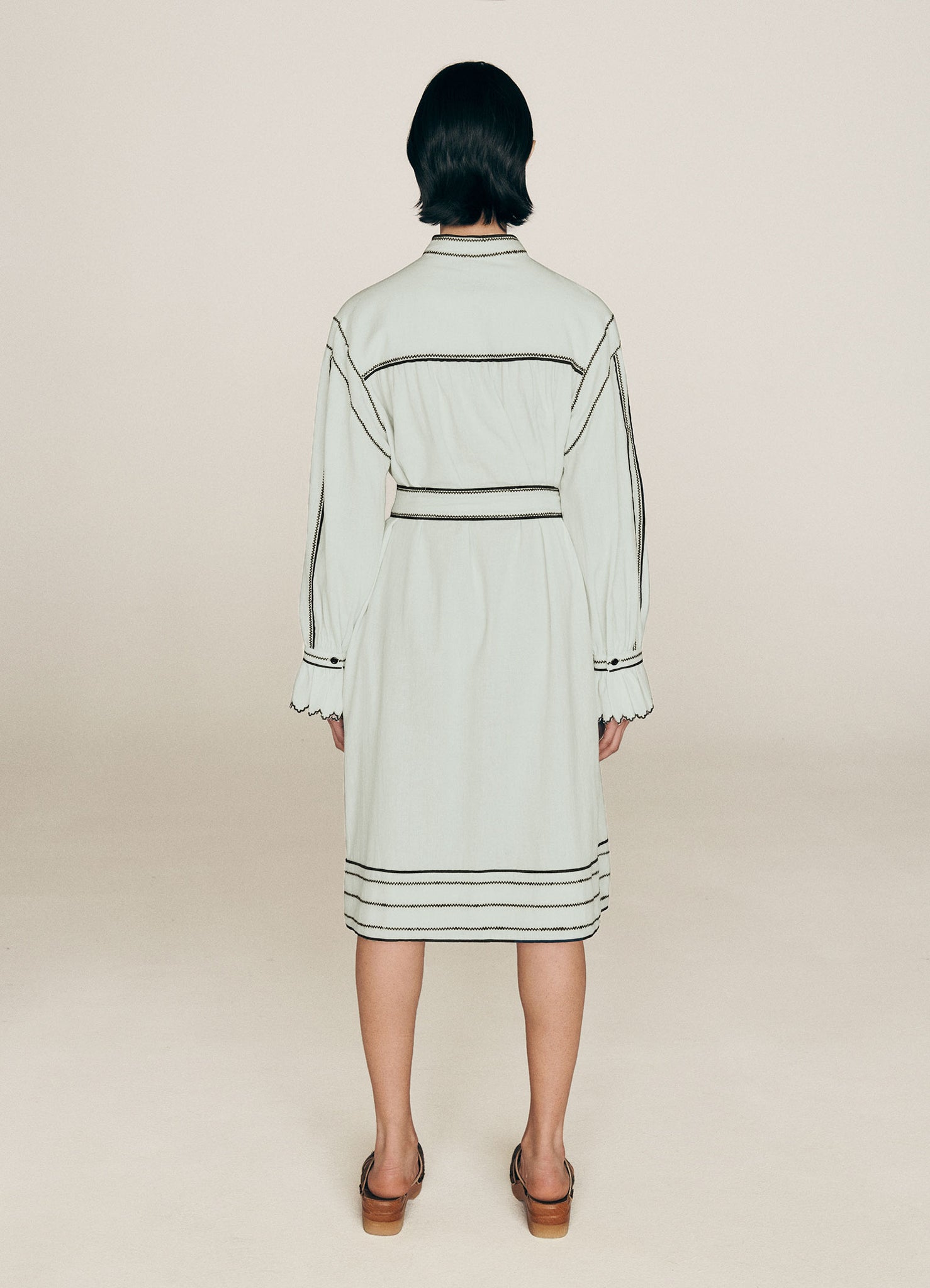 Abery Belted Dress — LIGHT BLUE