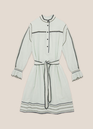 Abery Belted Dress — LIGHT BLUE