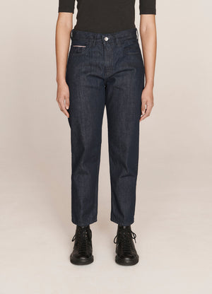 Poupi straight-leg high-rise organic cotton-denim jeans | MILANSTYLE.COM