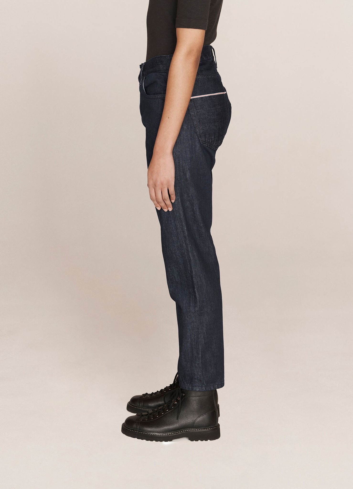 Tearaway Organic Cotton Selvedge Jeans — NAVY