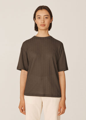 Triple Sheer Jersey T Shirt