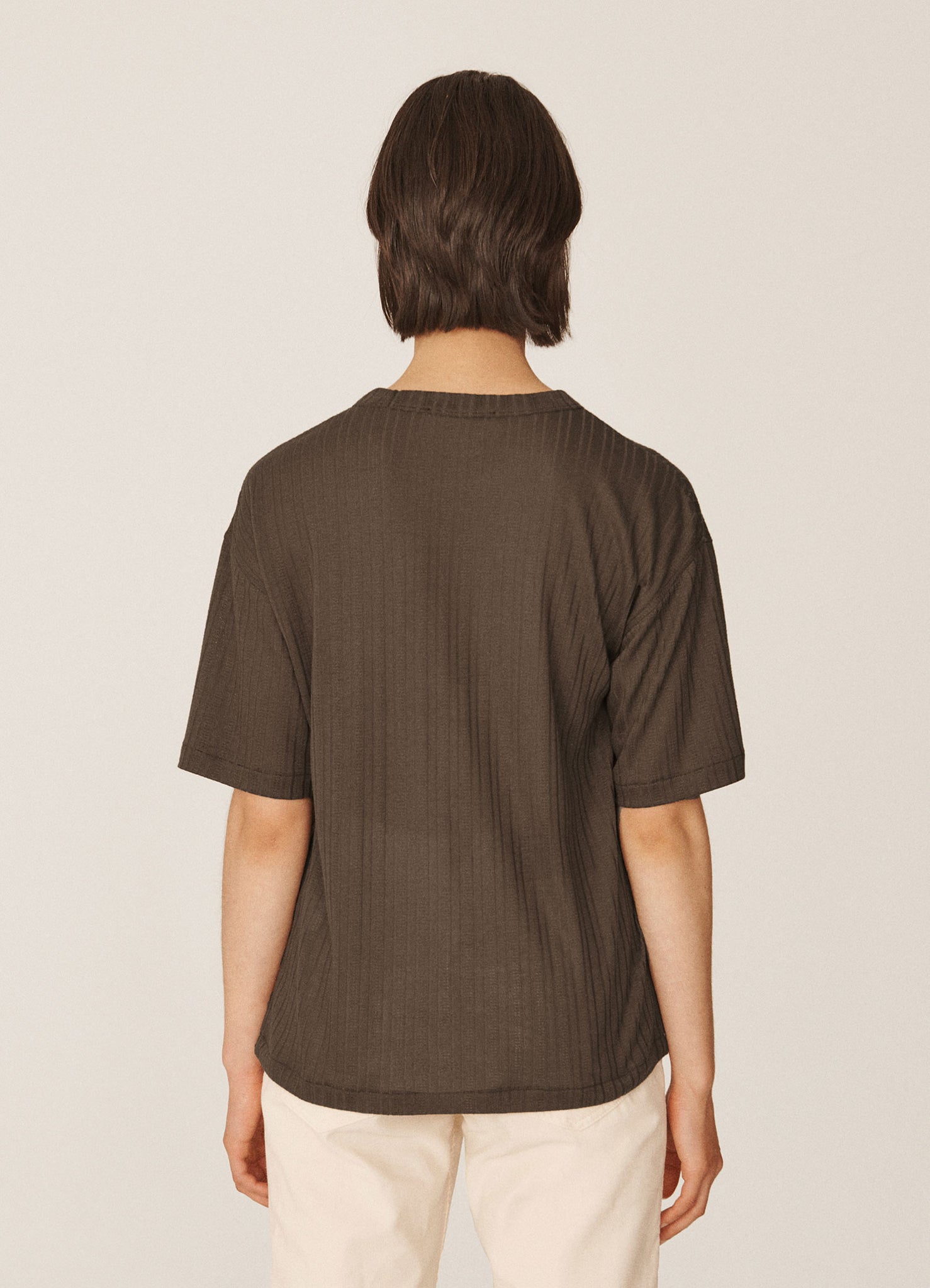 Triple Sheer Jersey T Shirt