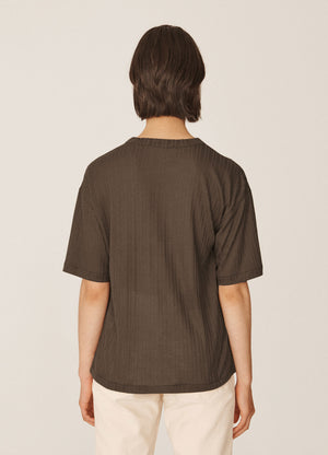 Triple Sheer Jersey T Shirt