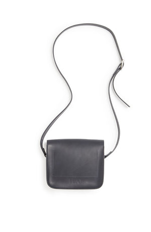 YMC Mini Satchel Leather Bag - NAVY