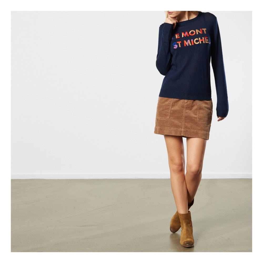 Corduroy Short Skirt