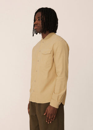 Delinquents Needlecord Organic Cotton Overshirt - Beige