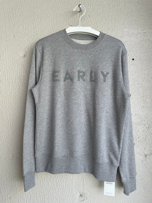 Early High-Stitch Logo Sweat - Grey