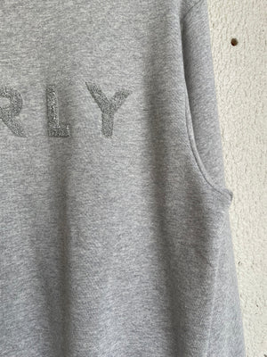 Early High-Stitch Logo Sweat - Grey