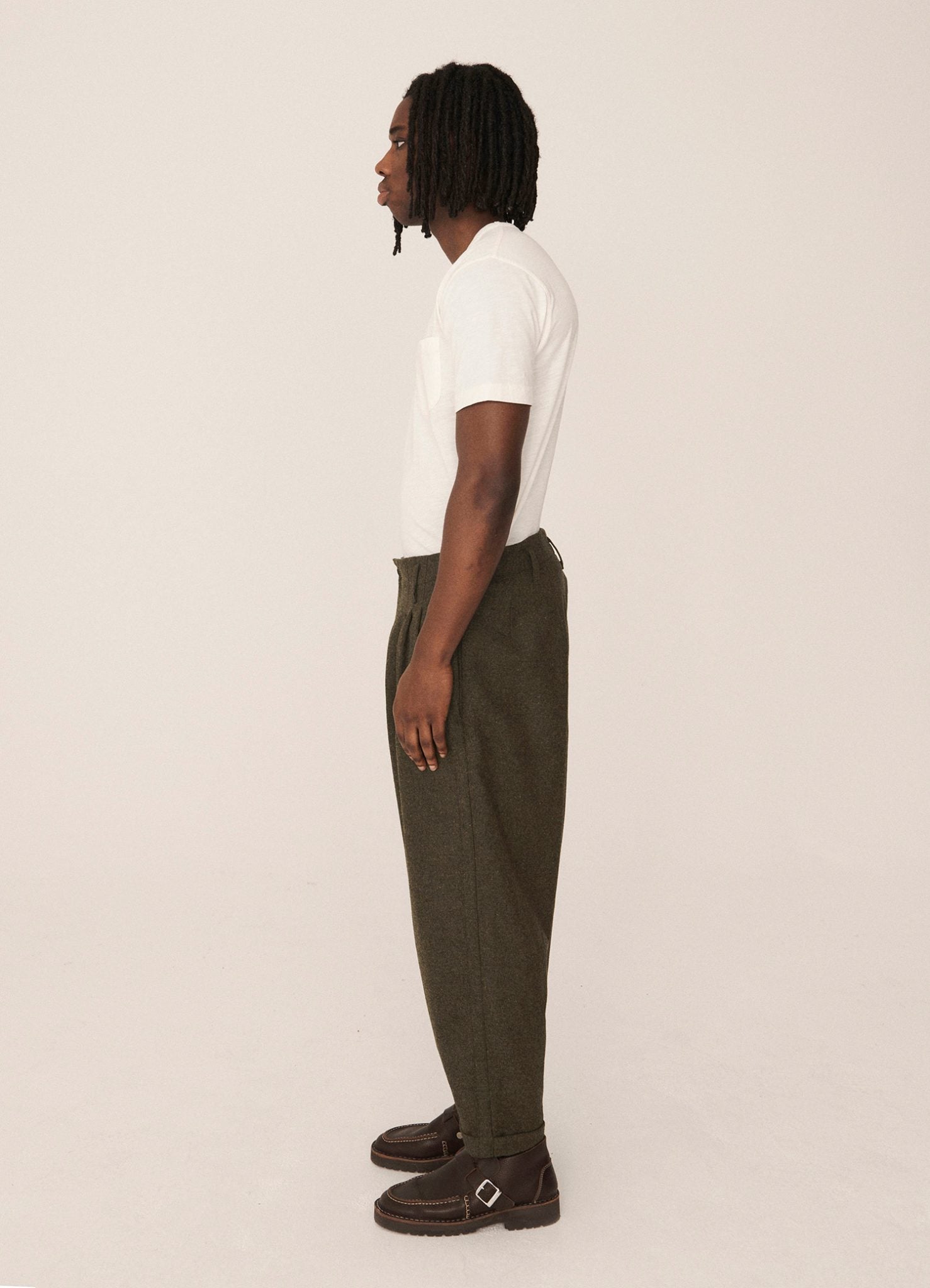 Creole Cotton Twill Peg Trousers