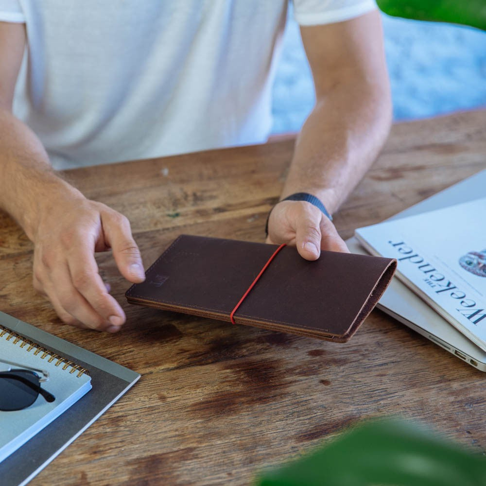 Robin Travel Folio — BROWN / Blue
