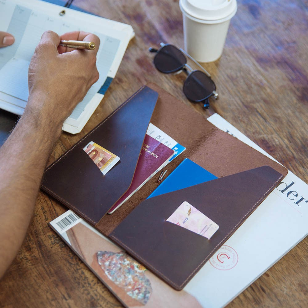 Robin Travel Folio — BROWN / Blue